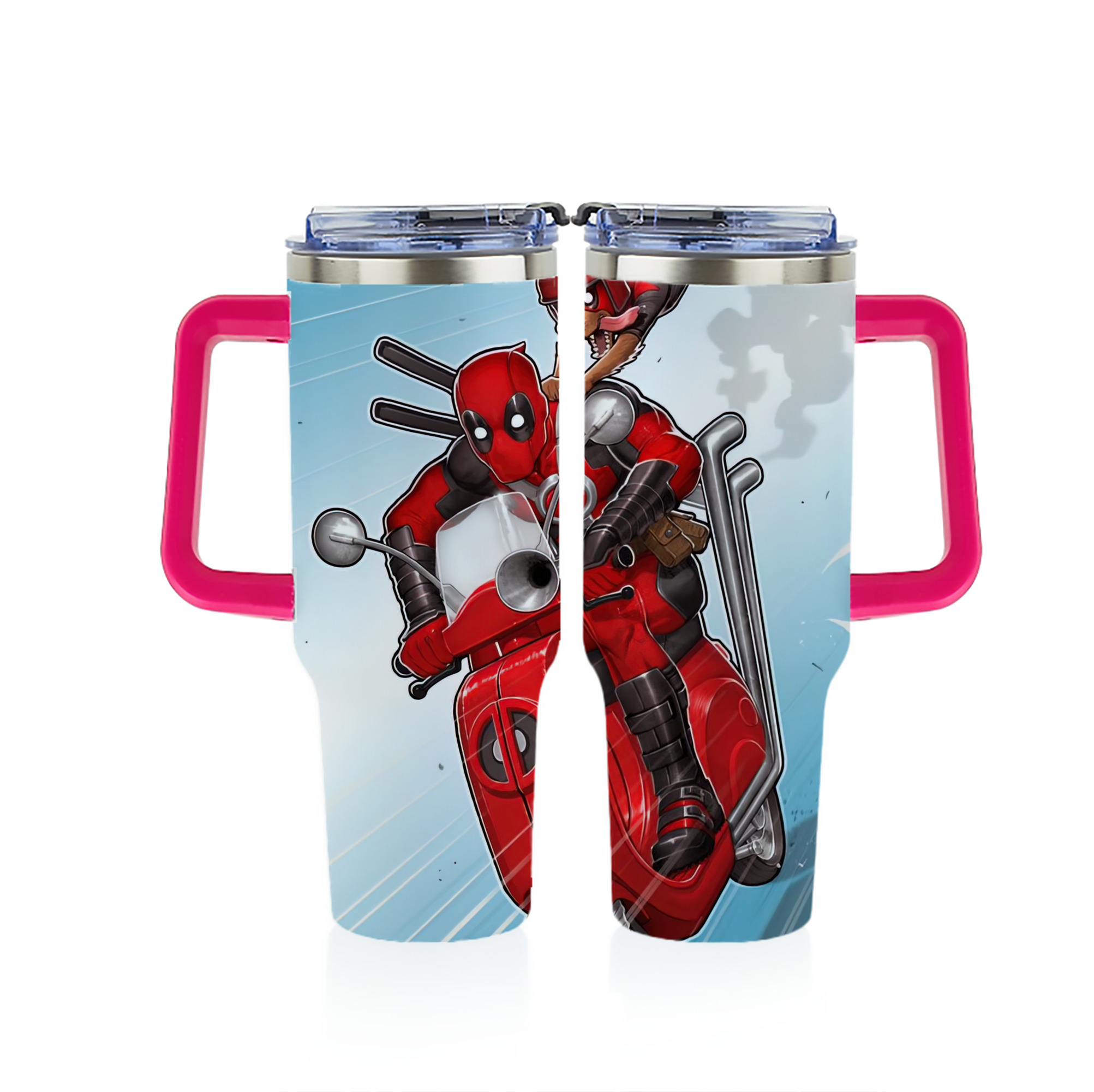 （画像用） Deadpool デッドプール 1200ｍLフルプリント車用タンブラー